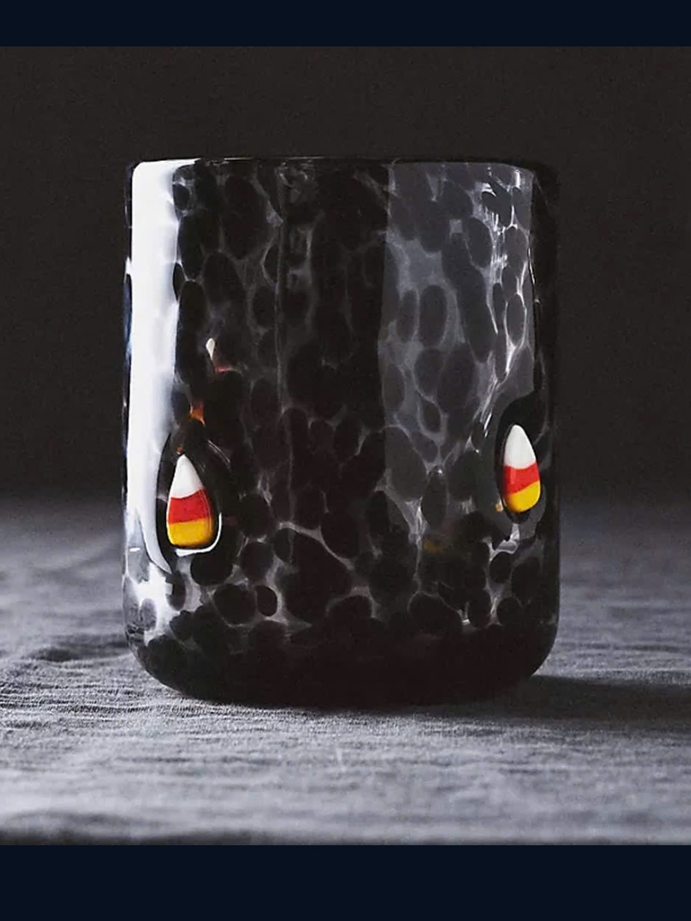 Anthropologie Mystic Halloween Icon Juice Glass - Candy Corn